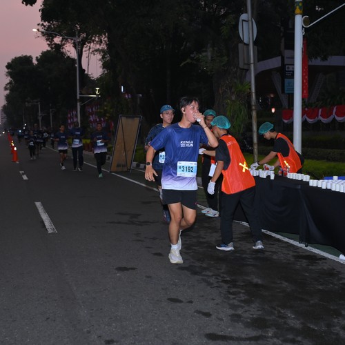 Race photo from KEMLU RUN 2026