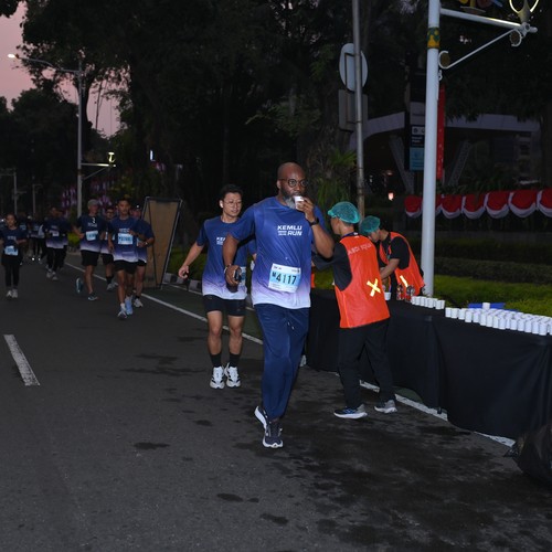 Race photo from KEMLU RUN 2026