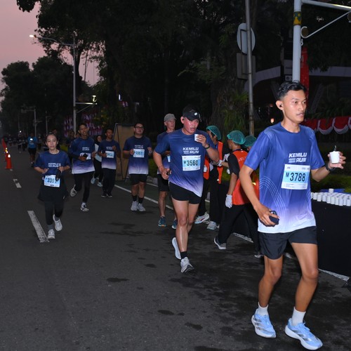 Race photo from KEMLU RUN 2026