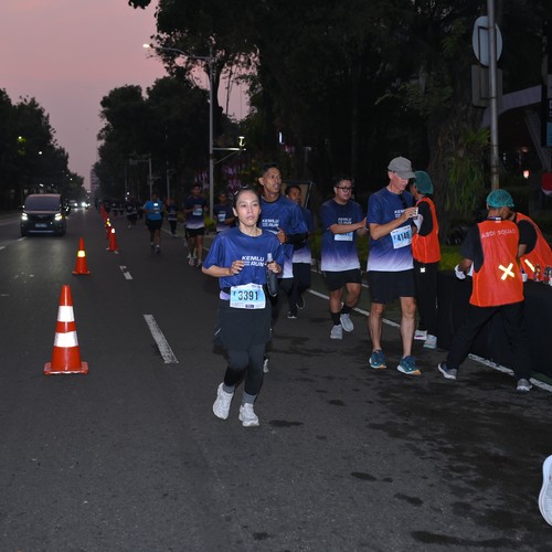 Race photo from KEMLU RUN 2026