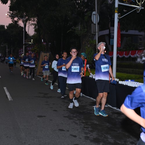 Race photo from KEMLU RUN 2026