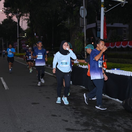 Race photo from KEMLU RUN 2026