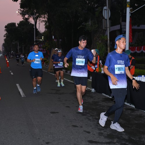 Race photo from KEMLU RUN 2026