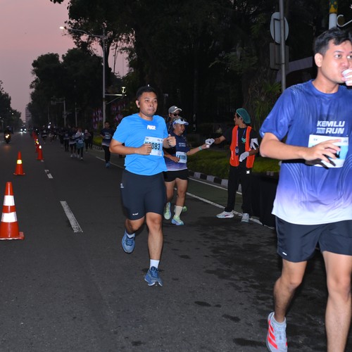 Race photo from KEMLU RUN 2026