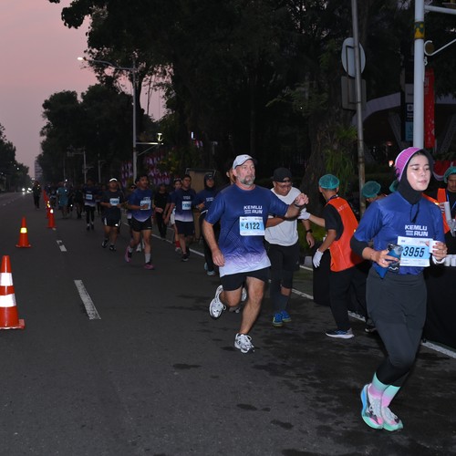 Race photo from KEMLU RUN 2026