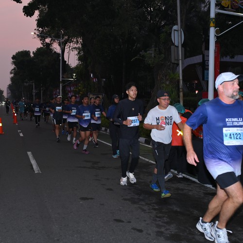 Race photo from KEMLU RUN 2026