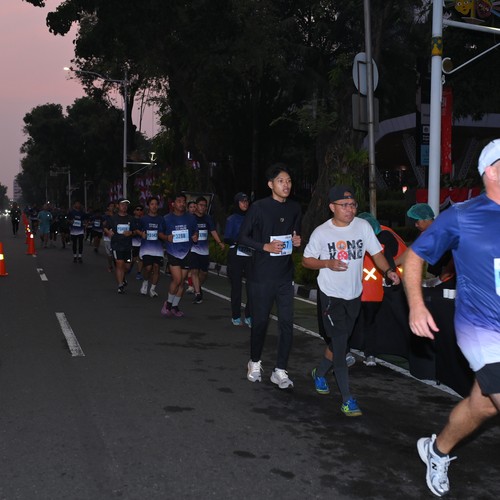 Race photo from KEMLU RUN 2026