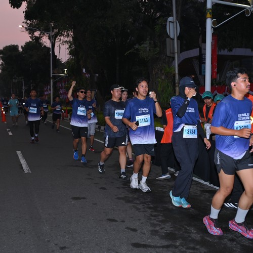 Race photo from KEMLU RUN 2026