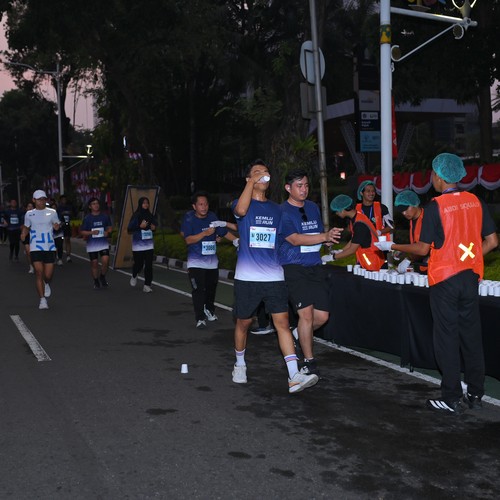 Race photo from KEMLU RUN 2026