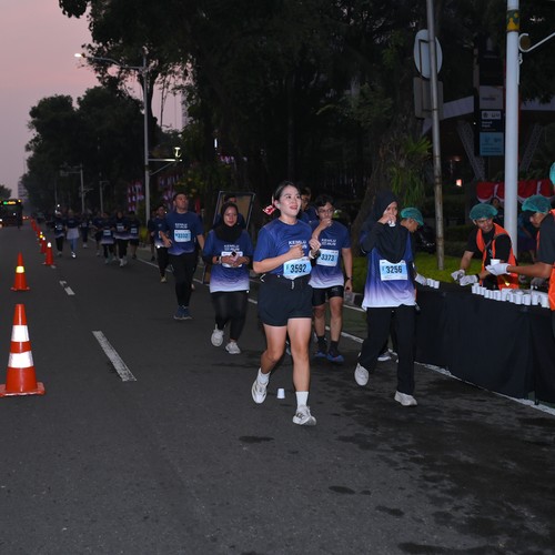Race photo from KEMLU RUN 2026