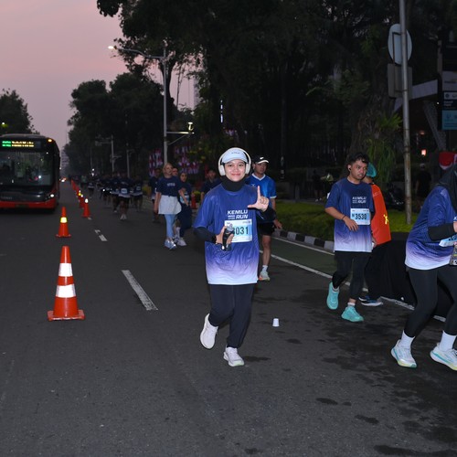 Race photo from KEMLU RUN 2026