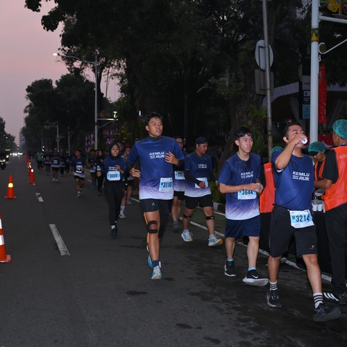 Race photo from KEMLU RUN 2026