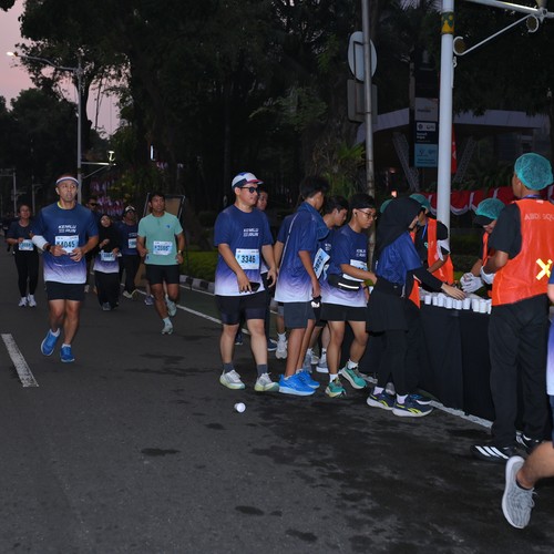 Race photo from KEMLU RUN 2026