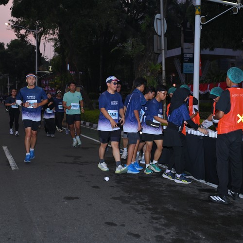 Race photo from KEMLU RUN 2026
