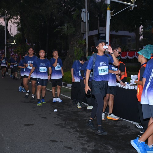 Race photo from KEMLU RUN 2026