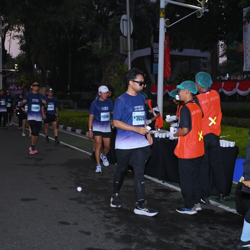 Race photo from KEMLU RUN 2026