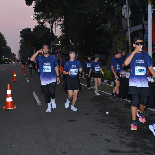 Race photo from KEMLU RUN 2026