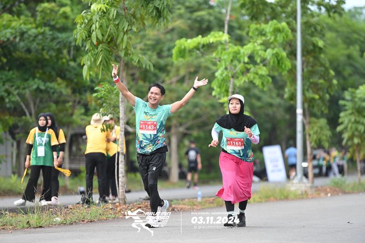 Race photo from Arutmin Borneo Run 2024