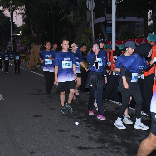 Race photo from KEMLU RUN 2026