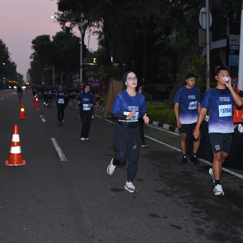 Race photo from KEMLU RUN 2026