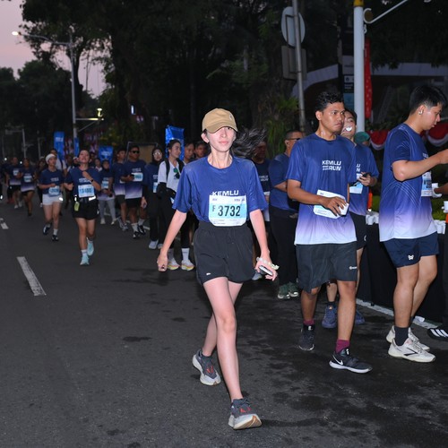 Race photo from KEMLU RUN 2026