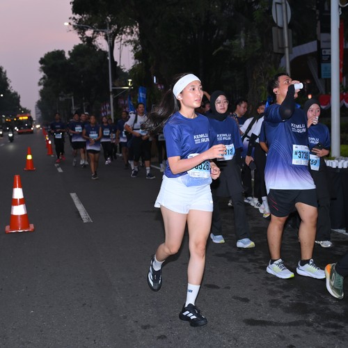 Race photo from KEMLU RUN 2026
