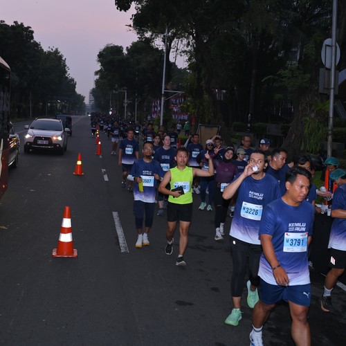 Race photo from KEMLU RUN 2026