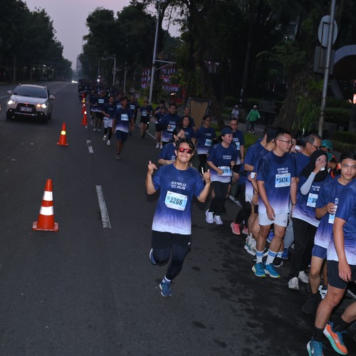 Race photo from KEMLU RUN 2026