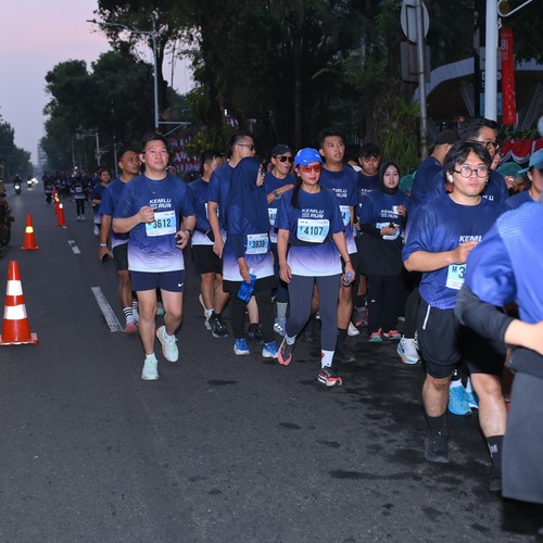 Race photo from KEMLU RUN 2026