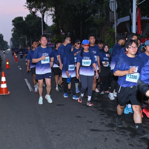 Race photo from KEMLU RUN 2026