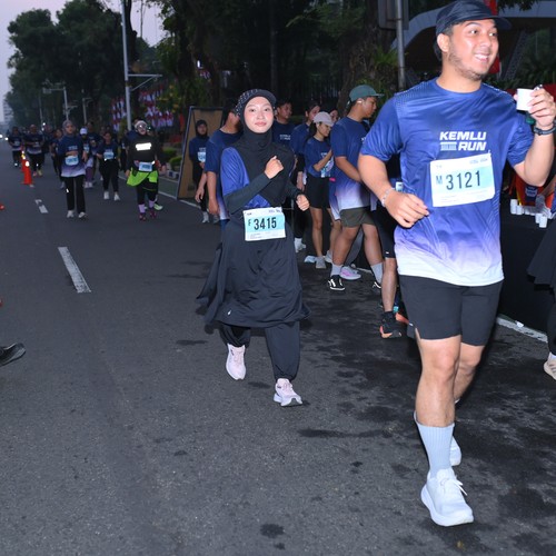 Race photo from KEMLU RUN 2026