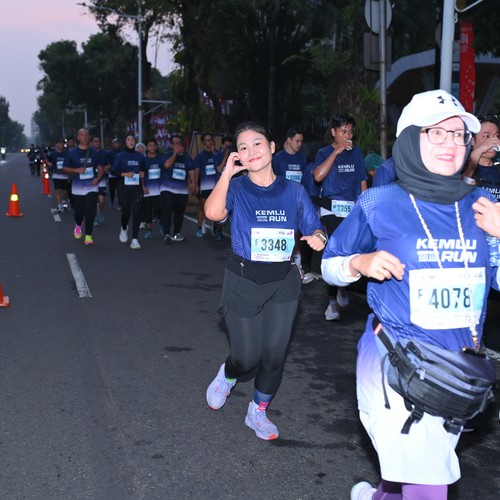 Race photo from KEMLU RUN 2026