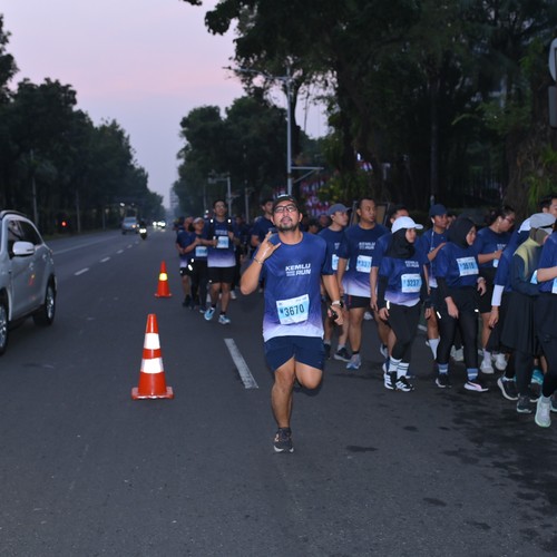 Race photo from KEMLU RUN 2026