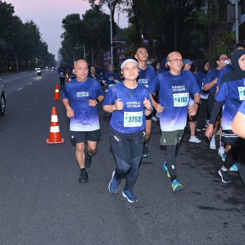 Race photo from KEMLU RUN 2026
