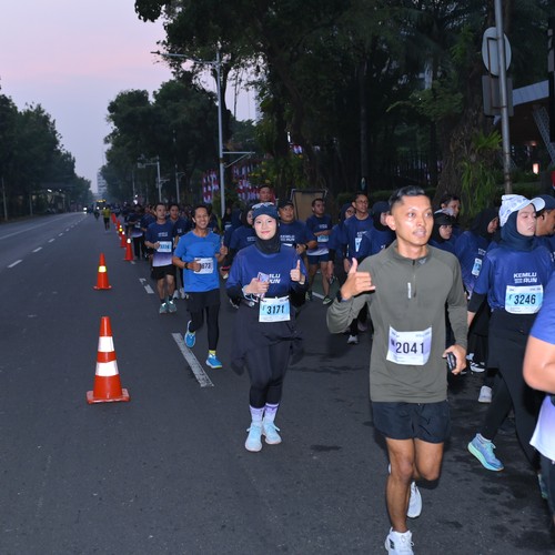 Race photo from KEMLU RUN 2026