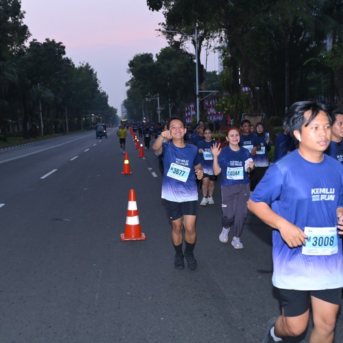 Race photo from KEMLU RUN 2026