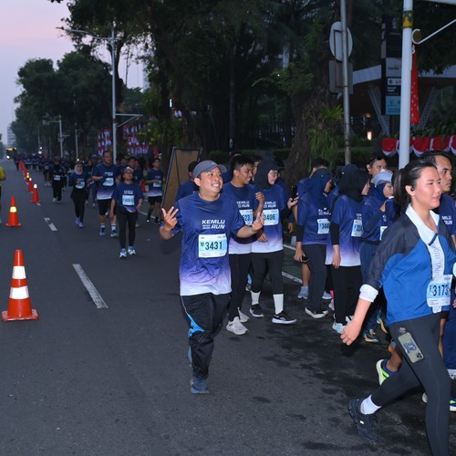 Race photo from KEMLU RUN 2026