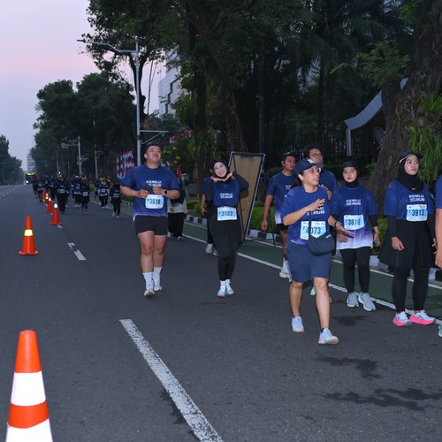 Race photo from KEMLU RUN 2026