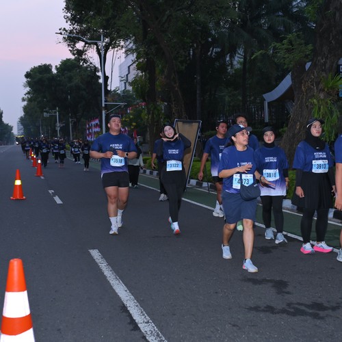 Race photo from KEMLU RUN 2026
