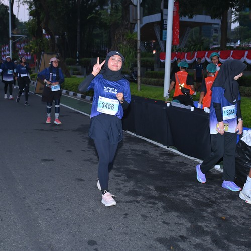 Race photo from KEMLU RUN 2026