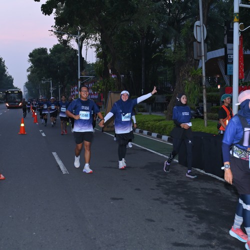 Race photo from KEMLU RUN 2026