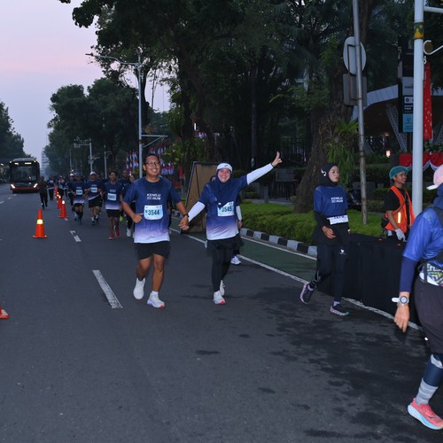 Race photo from KEMLU RUN 2026