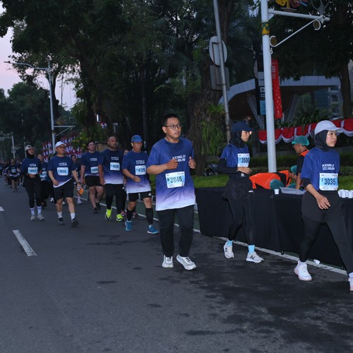 Race photo from KEMLU RUN 2026