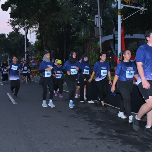 Race photo from KEMLU RUN 2026