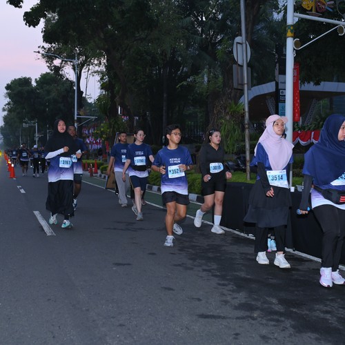 Race photo from KEMLU RUN 2026