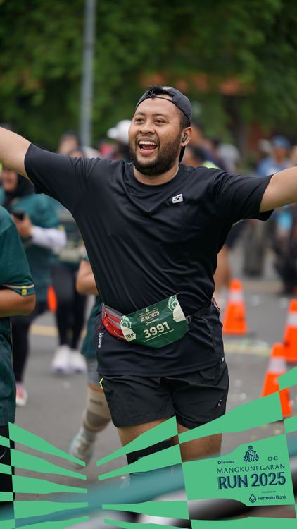 Race photo from Mangkunegaran Run 2025