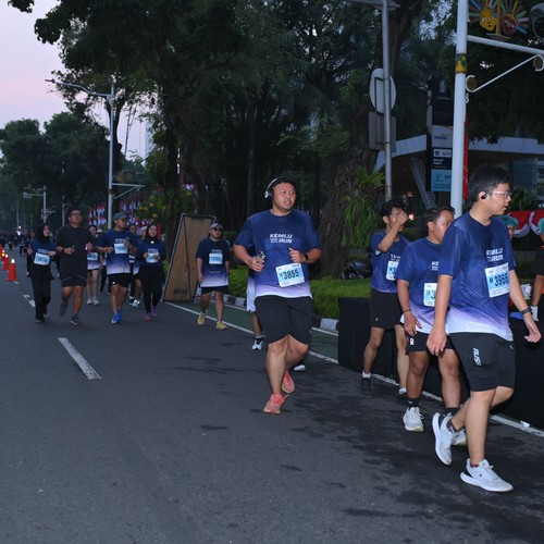 Race photo from KEMLU RUN 2026