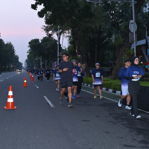Race photo from KEMLU RUN 2026