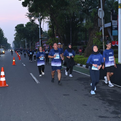 Race photo from KEMLU RUN 2026