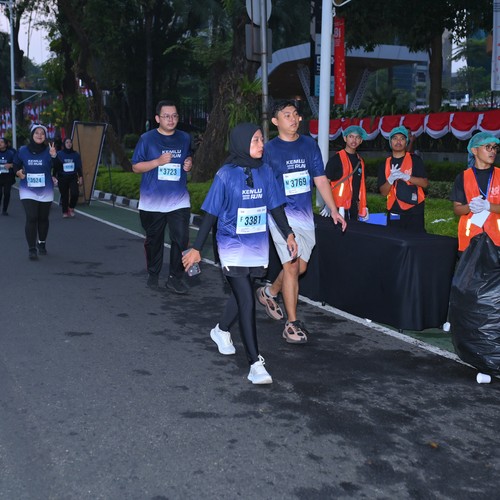 Race photo from KEMLU RUN 2026